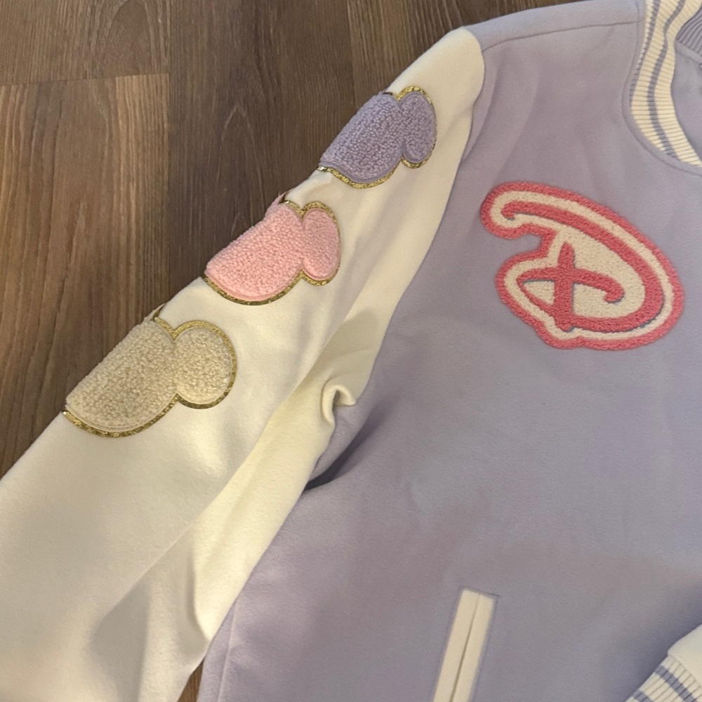 NWT STONEY CLOVER LANE X Walt Disney World Stoney Clover Logo Varsity Jacket - Picture 5 of 9